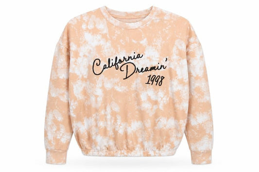Front view of 915 Generation girls’ brown polyester pullover sweatshirt, size S, - cropped