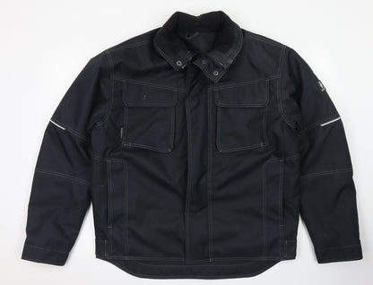 Mens UK Size M Mascot Black Biker Coat