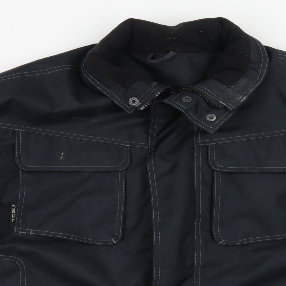 Mens UK Size M Mascot Black Biker Coat
