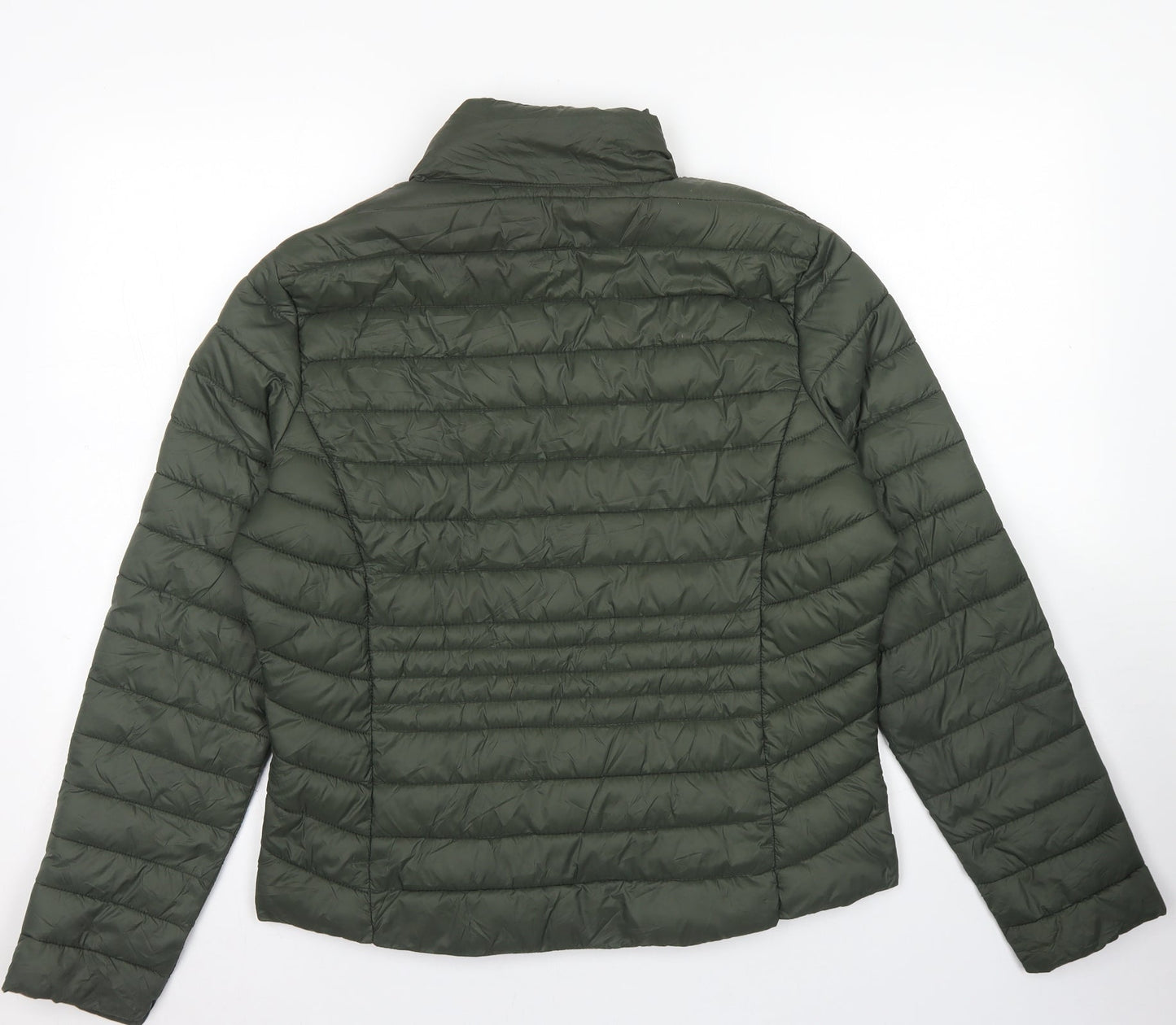 Primark Womens Green   Puffer Jacket Jacket Size M  Zip