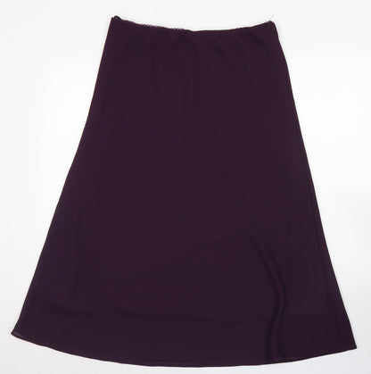 Bonmarché Womens Purple  Polyester Flare Skirt Size 16