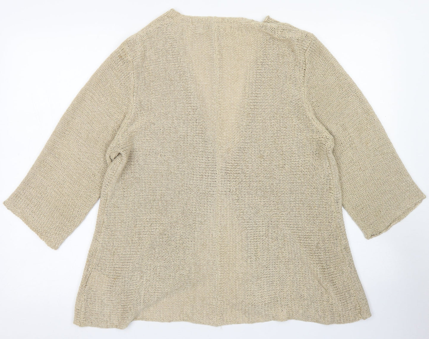 Womens UK Size L Vogue Brown Cardigan Jumper