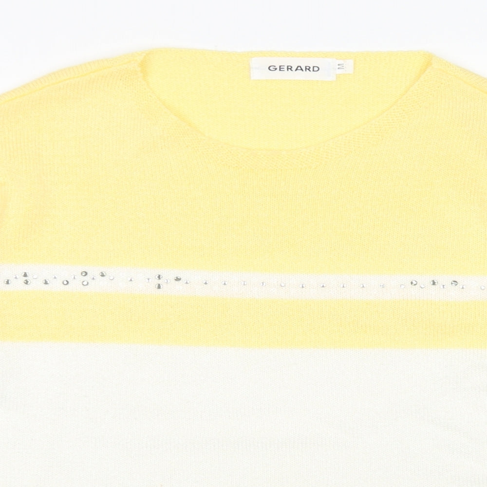 Gerard Womens Blue Crew Neck  Acrylic Pullover Jumper Size M