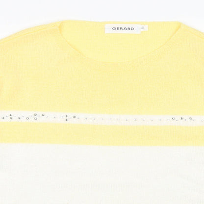 Gerard Womens Blue Crew Neck  Acrylic Pullover Jumper Size M