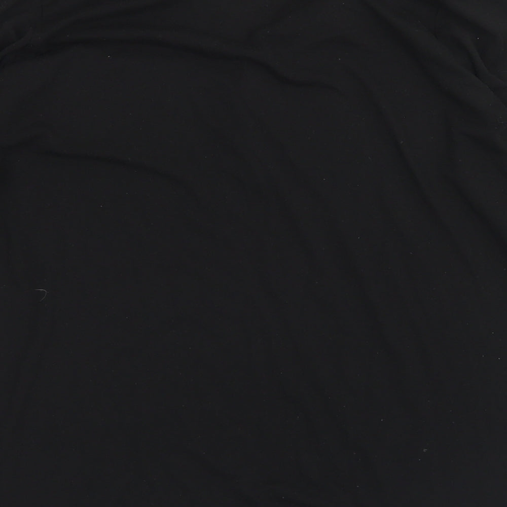 Primark Womens Black  Polyester Basic Blouse Size S Round Neck