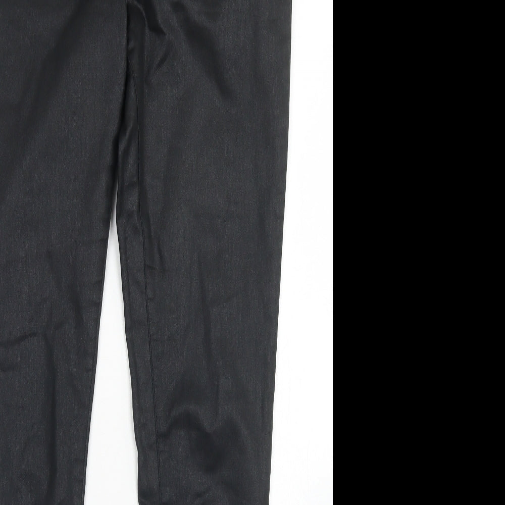 Dorothy Perkins Womens Black  Cotton Skinny Jeans Size 8 L29 in Regular Button