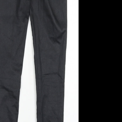 Dorothy Perkins Womens Black  Cotton Skinny Jeans Size 8 L29 in Regular Button
