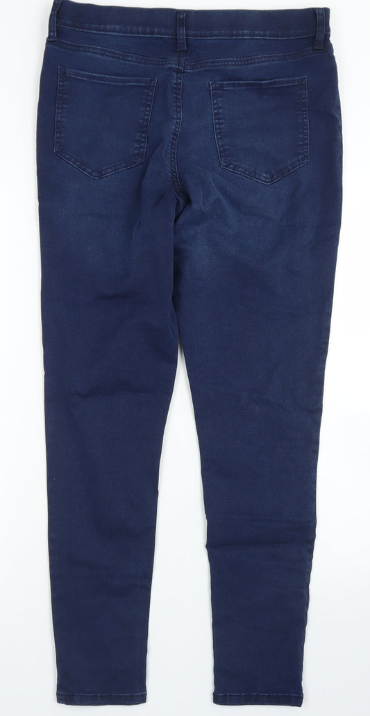 F&F Womens Blue  Cotton Jegging Jeans Size 14 L28 in Regular