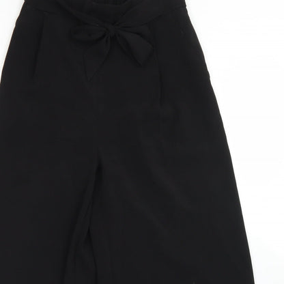 Womens UK Size 8 New Look Regular Fit Dress Pants Black Trousers