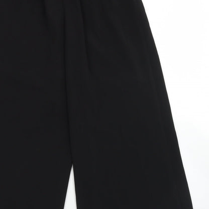 Womens UK Size 8 New Look Regular Fit Dress Pants Black Trousers