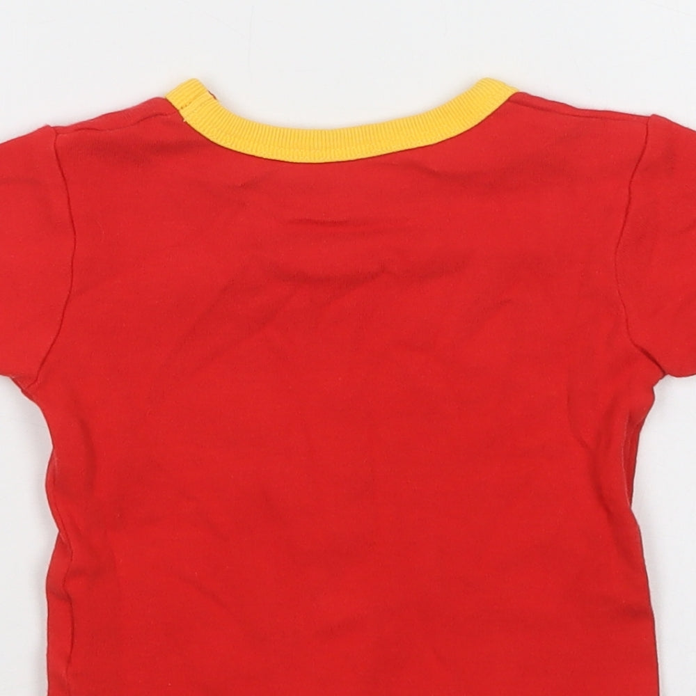 Home Brewed Baby Red  Cotton Ringer T-Shirt Size 18-24 Months Crew Neck  - Love