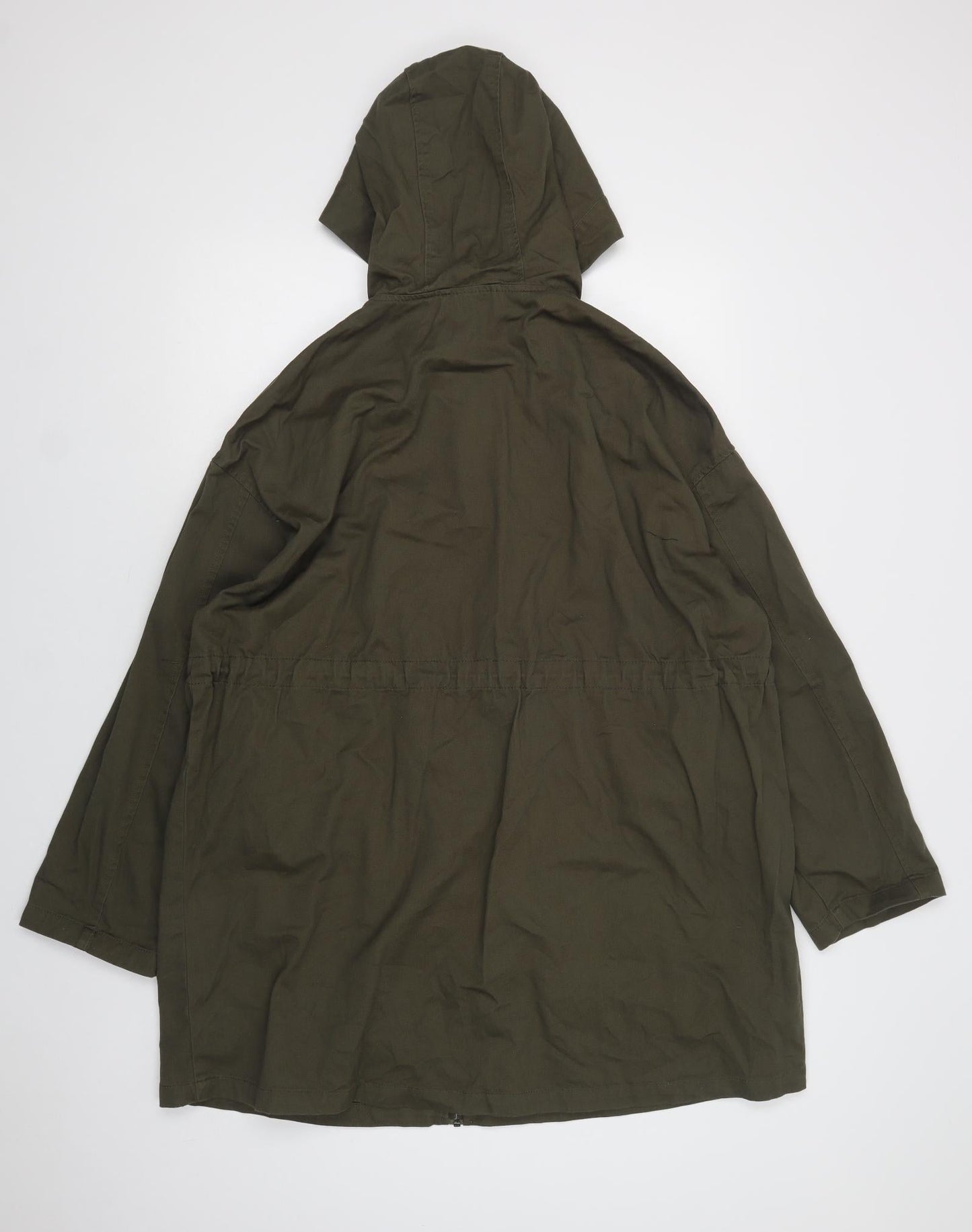 Womens UK Size 12 ASOS Green Parka Coat
