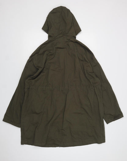 Womens UK Size 12 ASOS Green Parka Coat