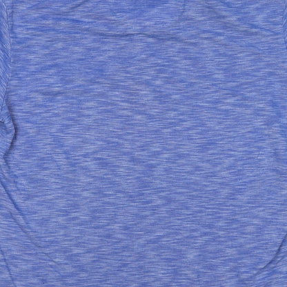 Ottomoda Mens Blue  Cotton  Polo Size M Collared Button