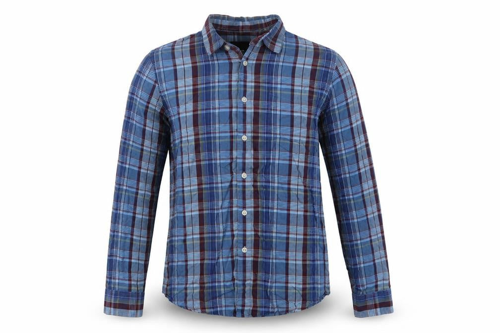 Mens UK Size M ASOS Blue  Button-Up Long Sleeve Casual Shirt