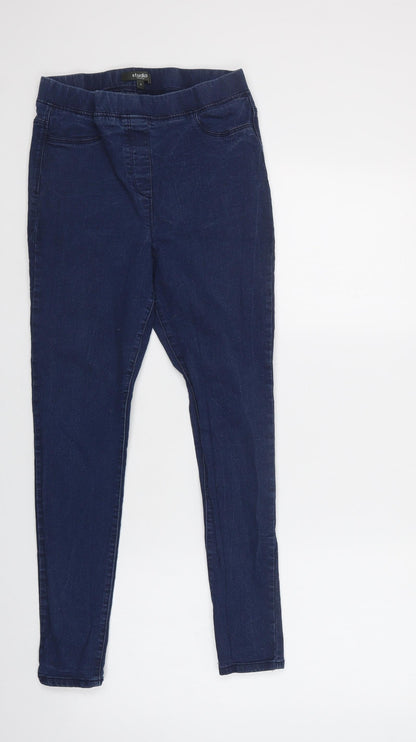 Womens UK Size 12 Studio Regular Fit Jegging Blue Jeans