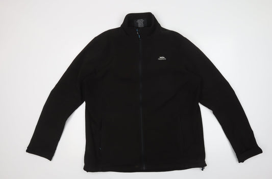 Mens UK Size XL Trespass Black Windbreaker Coat