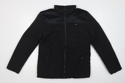 Womens UK Size L Preworn Black Puffer Jacket