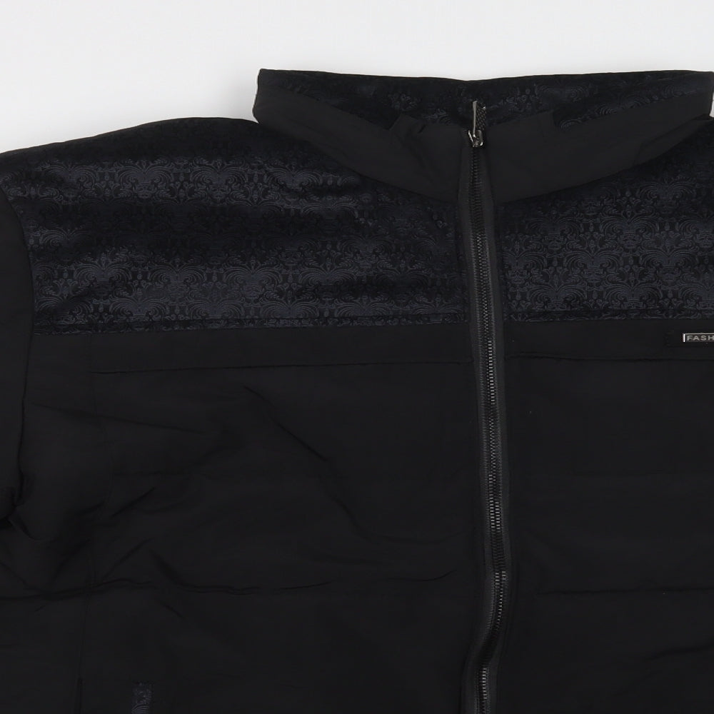 Womens UK Size L Preworn Black Puffer Jacket
