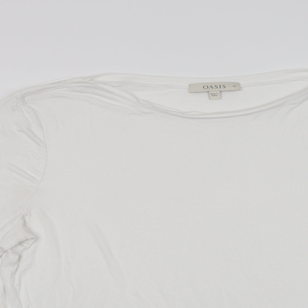 Womens UK Size XL Oasis White Camisole Blouse