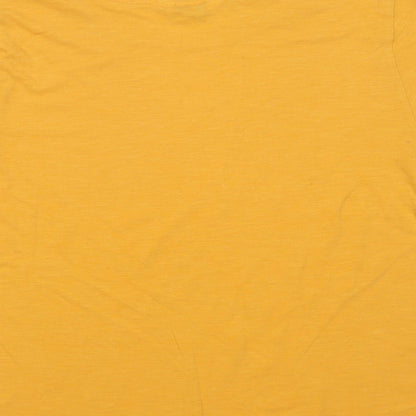 Marks and Spencer Womens Yellow  Cotton Top Pyjama Set Size 12   - Sunshine