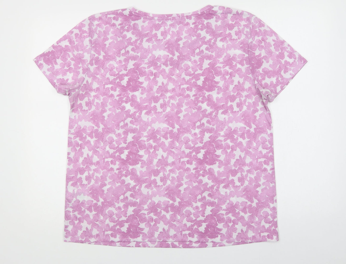 Womens UK Size 14 Marks and Spencer Purple Basic T-Shirt