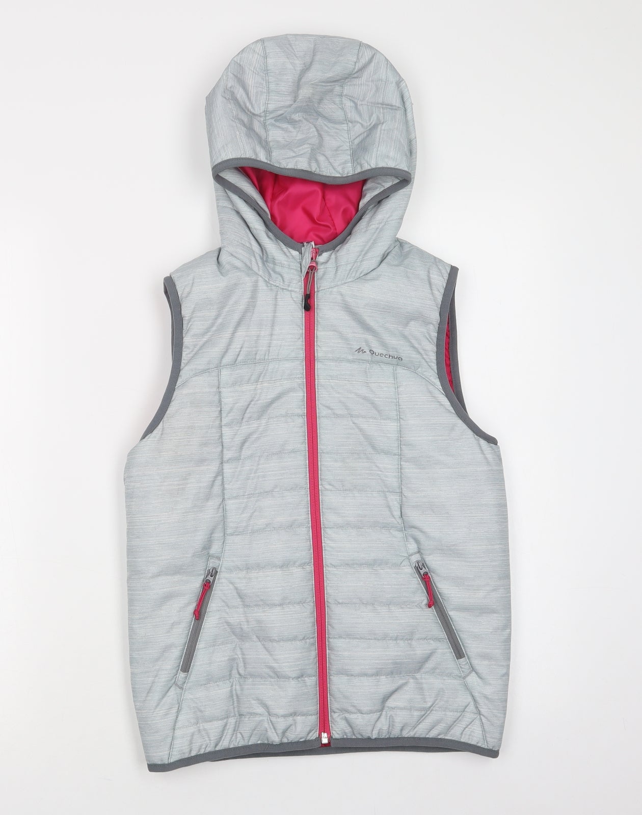 DECATHLON Girls Grey   Jacket Waistcoat Size 12 Years  Zip