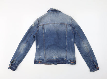 Primark Womens Blue   Jacket  Size 10  Button