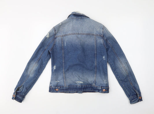 Primark Womens Blue   Jacket  Size 10  Button