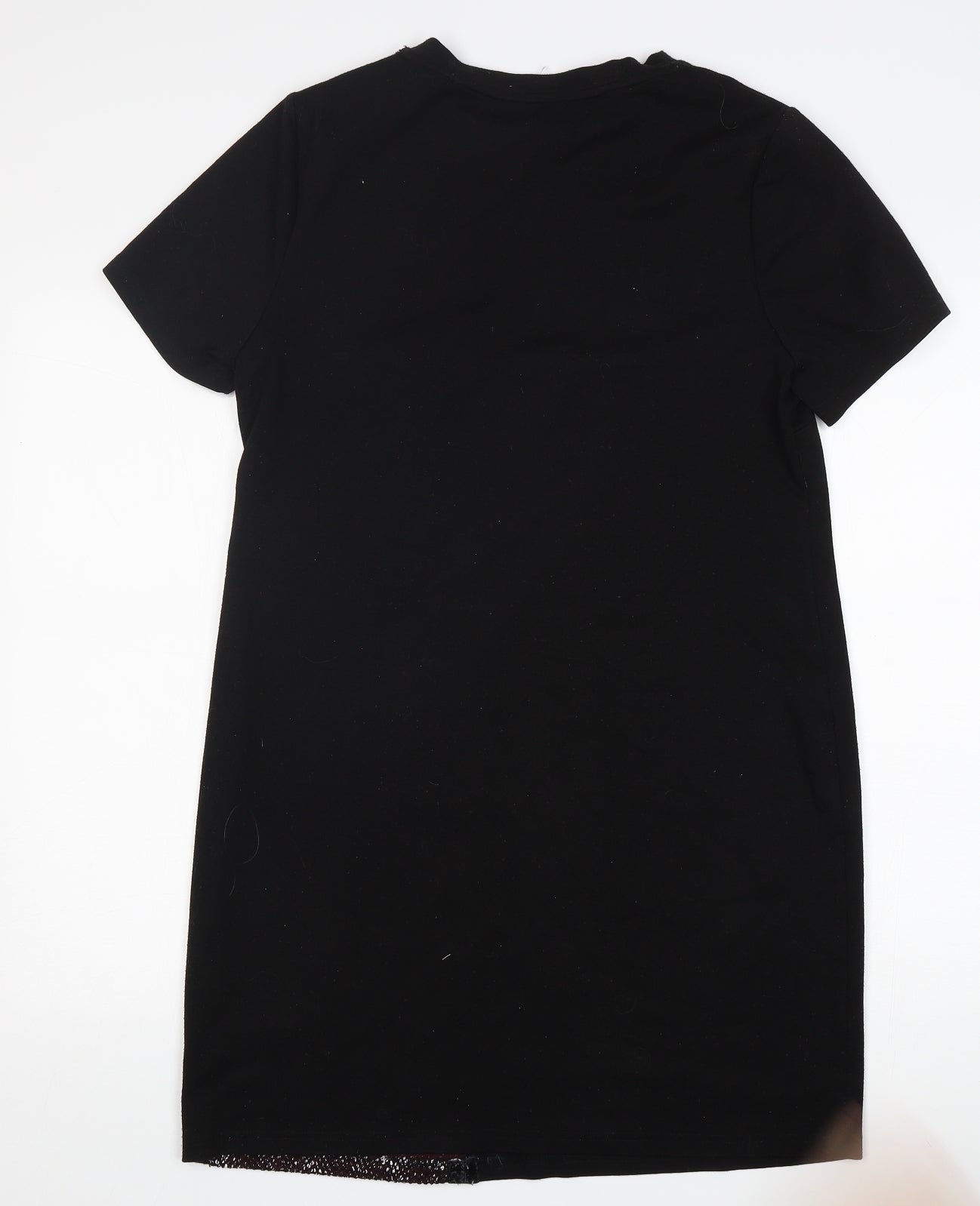 New Look Womens Black  Polyester Jumper Dress  Size 12  Round Neck