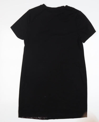New Look Womens Black  Polyester Jumper Dress  Size 12  Round Neck