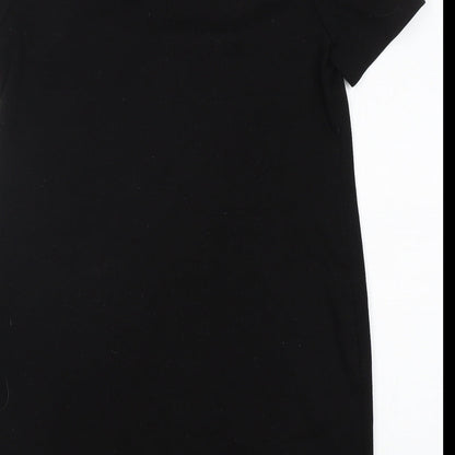 New Look Womens Black  Polyester Jumper Dress  Size 12  Round Neck