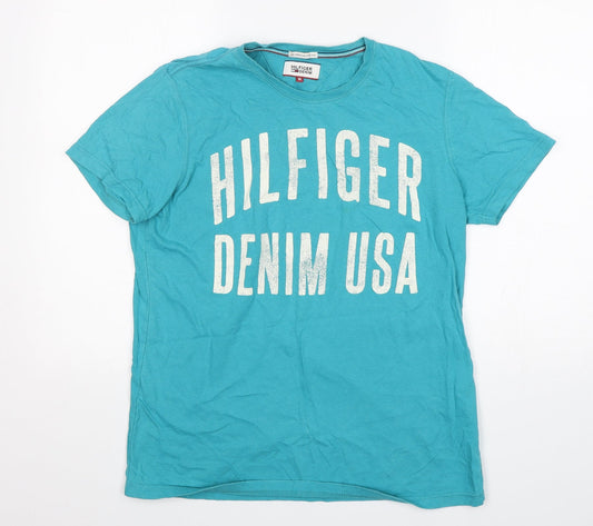 Mens UK Size M Hilfiger Denim Green  T-Shirt