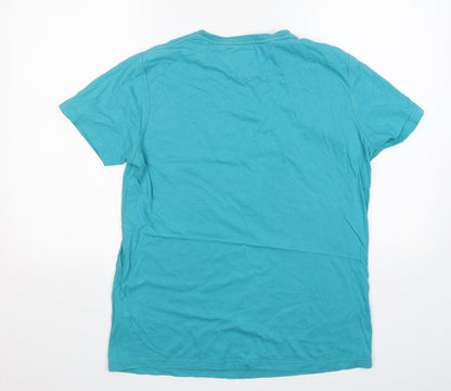 Mens UK Size M Hilfiger Denim Green  T-Shirt