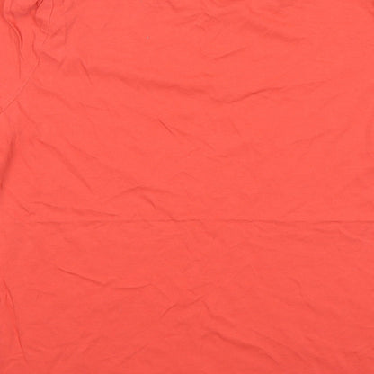 F&F Womens Pink  Cotton Basic T-Shirt Size 14 Round Neck