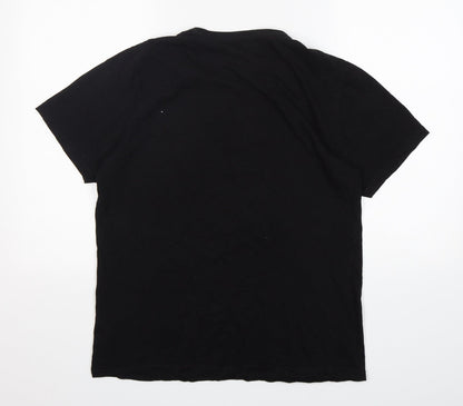 Mens UK Size M Easy Black  T-Shirt