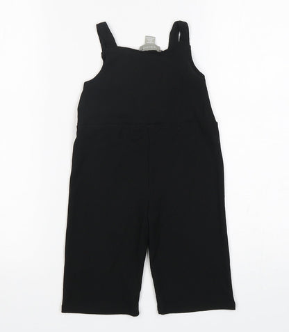 Primark Girls Black  Polyester Catsuit One-Piece Size 9-12 Months