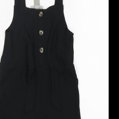Primark Girls Black  Polyester Catsuit One-Piece Size 9-12 Months