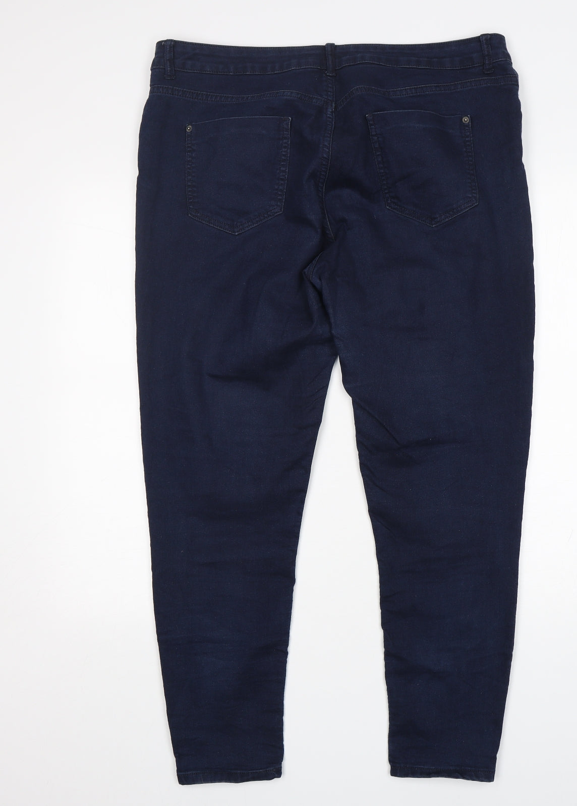 M&S Womens Blue   Skinny Jeans Size 18 L28 in Regular