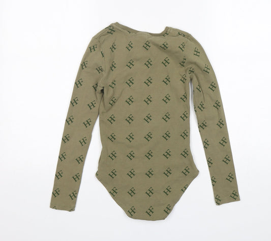 Holyfield Girls Green  Cotton Bodysuit One-Piece Size XS