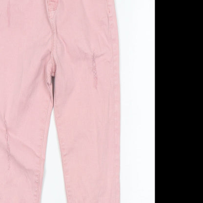 Denim co Girls Pink  Cotton Skinny Jeans Size 10-11 Years  Regular