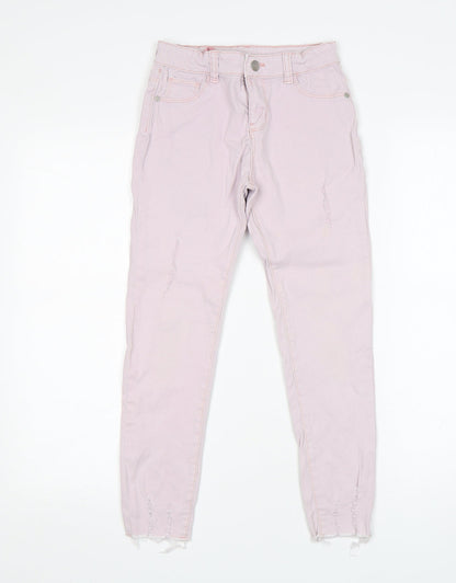 Denim co Girls Pink  Cotton Skinny Jeans Size 9 Years  Regular