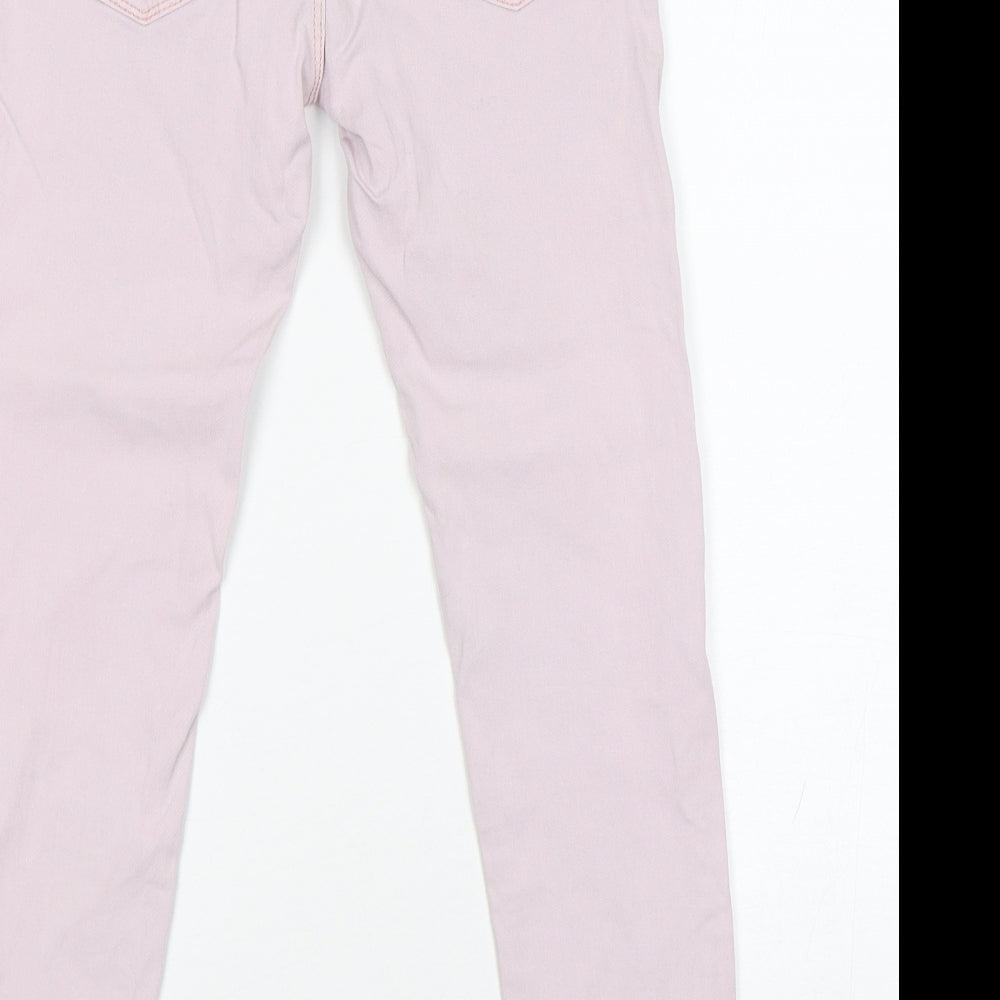 Denim co Girls Pink  Cotton Skinny Jeans Size 9 Years  Regular