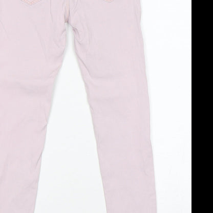 Denim co Girls Pink  Cotton Skinny Jeans Size 9 Years  Regular