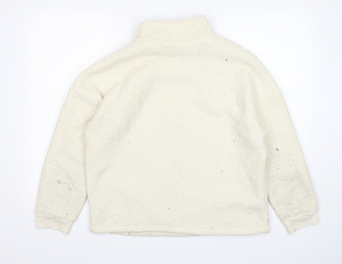 Primark Womens Beige Mock Neck  Polyester Pullover Jumper Size M