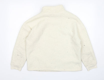 Primark Womens Beige Mock Neck  Polyester Pullover Jumper Size M