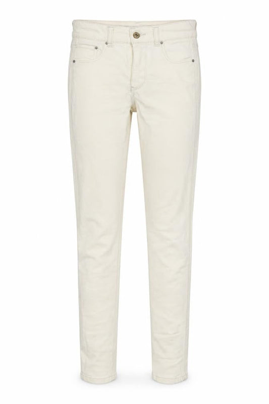 Front view of Pull&Bear women’s beige skinny jeans, size UK 4, 28-inch leg regular