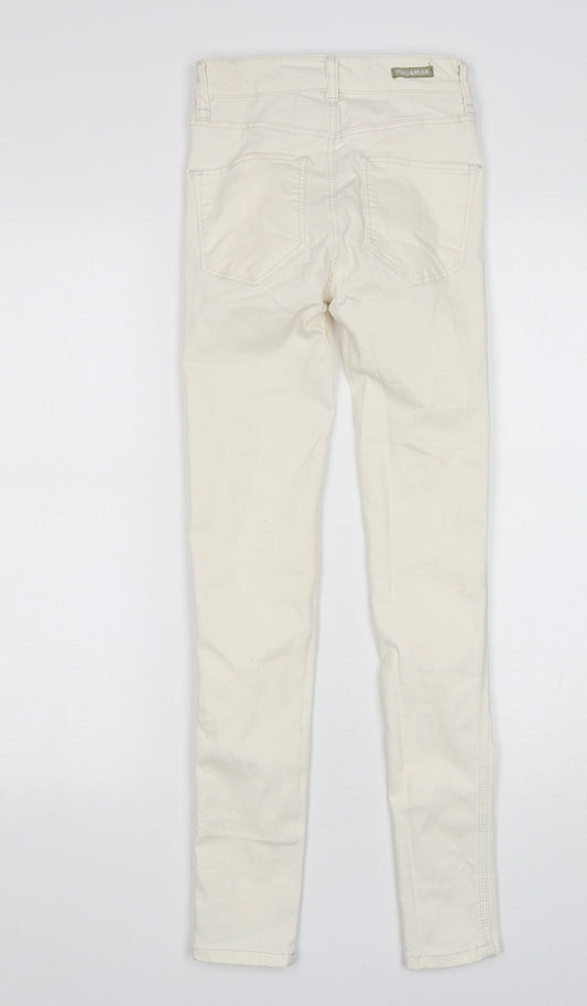 Pull&Bear Womens Beige   Skinny Jeans Size 4 L28 in Regular