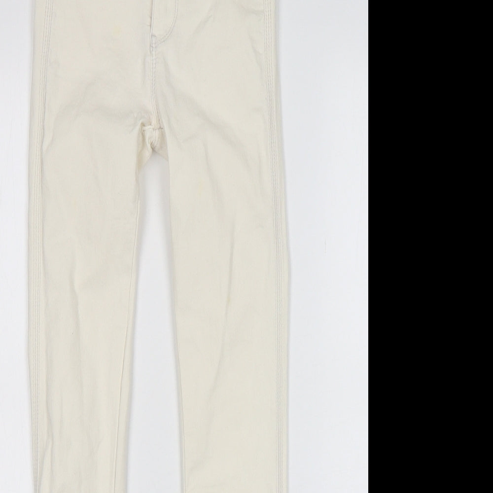 Pull&Bear Womens Beige   Skinny Jeans Size 4 L28 in Regular