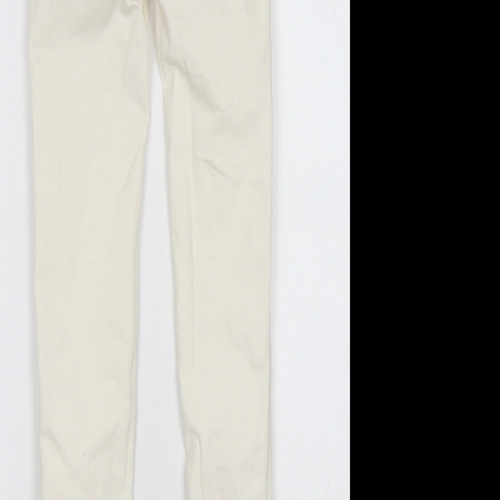 Pull&Bear Womens Beige   Skinny Jeans Size 4 L28 in Regular